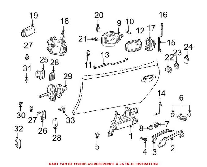 BMW Door Hinge = Front Driver Side Lower 41511960205